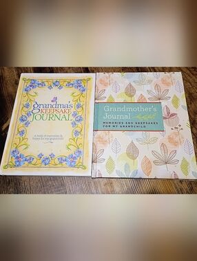 Grandmother's Journal Memories & Grandma's Keepsake Journal  Both For Grandchild